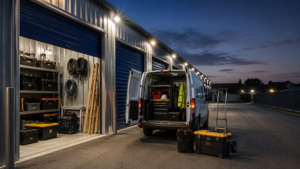 24-hour drive-up storage for tradespeople & businesses