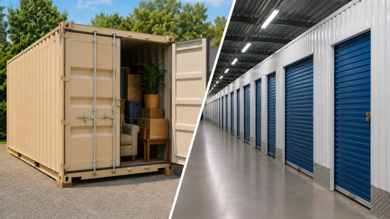 container storage vs traditional self storage